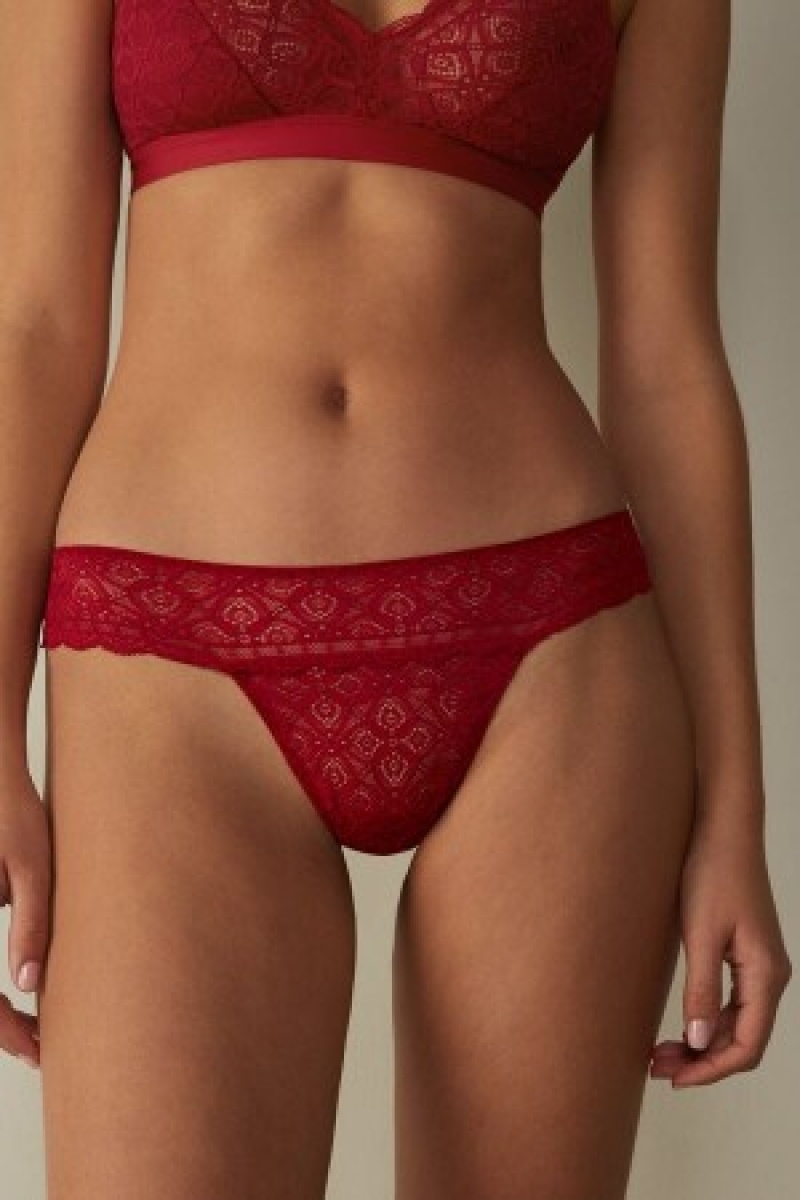 Intimissimi Kanten Brazilian Rood | BNLSD97540